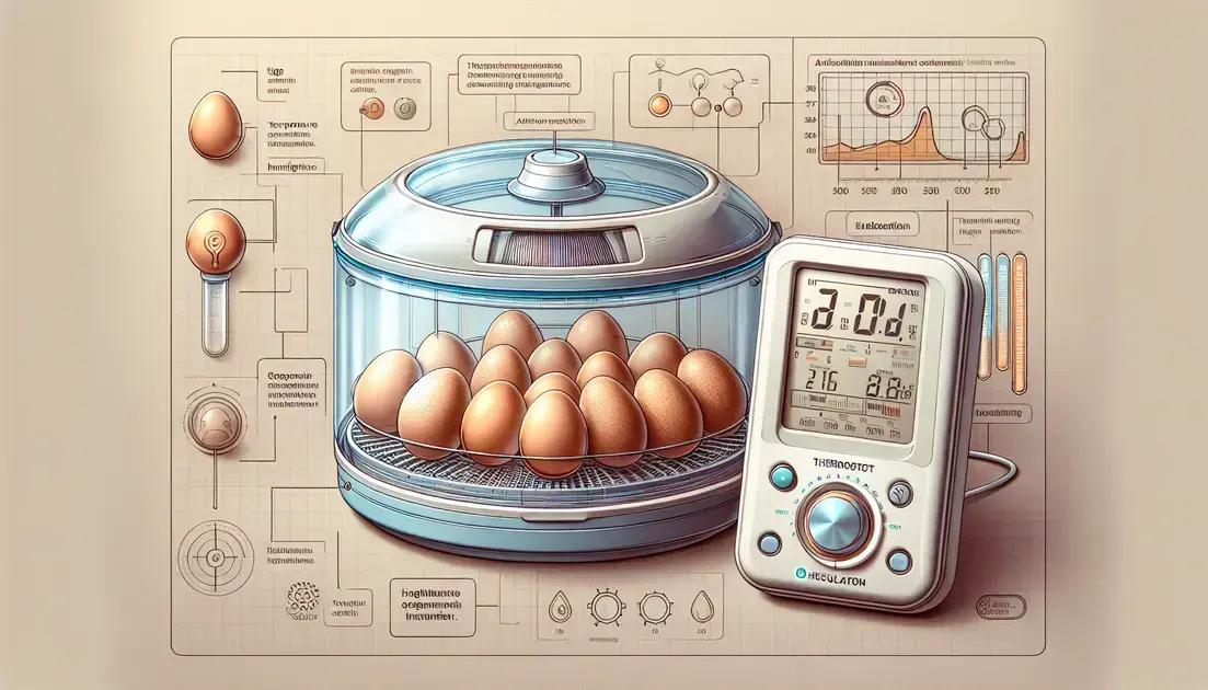 Como funciona o termostato na incubação?